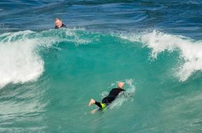 Duck Dive Surf Waves