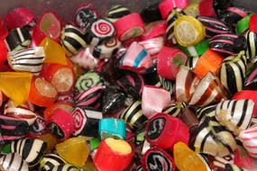 beautiful colored candies