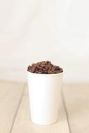 cup filled with coffee beans