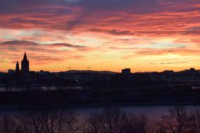 Sunset Dusk Panorama