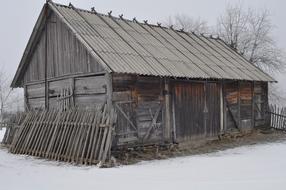 Barn Wood Winter