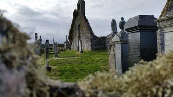 old cemetery stones