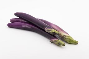 Fresh delicious eggplants