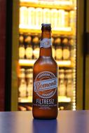 cold glass bottle of beer
