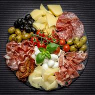 meat and vegetable snack