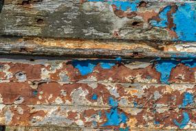 Texture Old Boat Wood Peeling