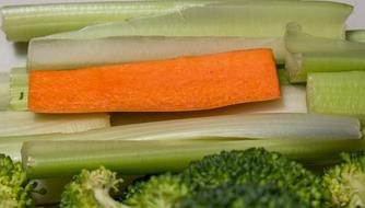 Fresh tasty sliced vegetables