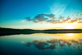 Sunset Nature Lake