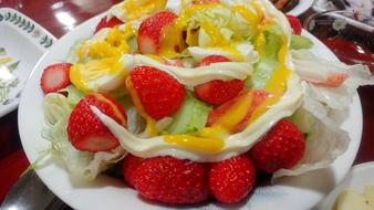 Sweet fruit healthy salad