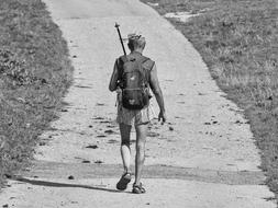 Person Hiking at nature