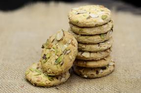 delicious homemade cookies with nuts
