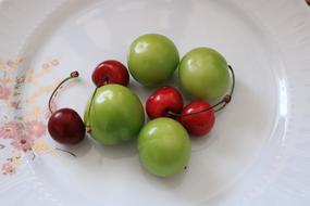 Juicy sweet colored fruits