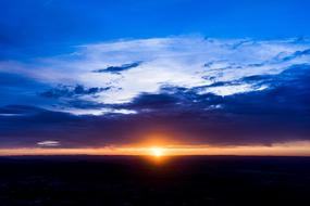 Sunset Blue Sky