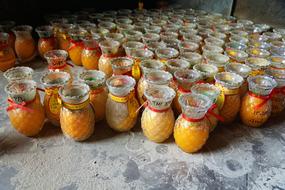 fruit jam in a jar