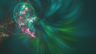 fractal green design colorful