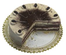 cream cake with sprinkles