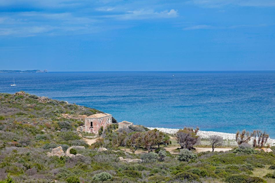 Sardinia South East Coast Beach view