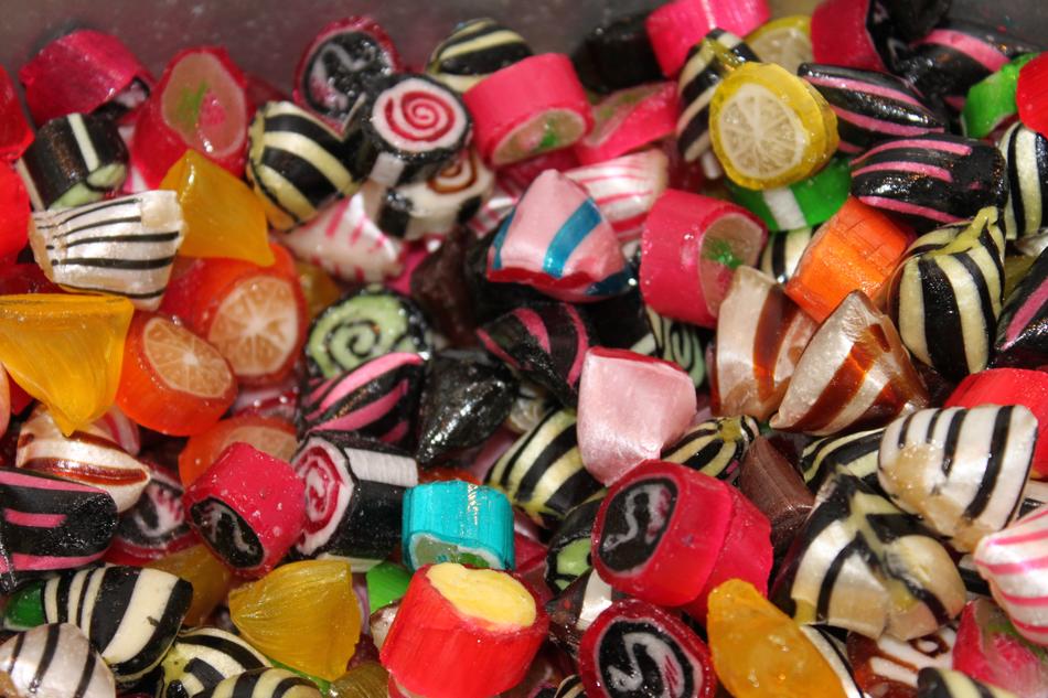 beautiful colored candies