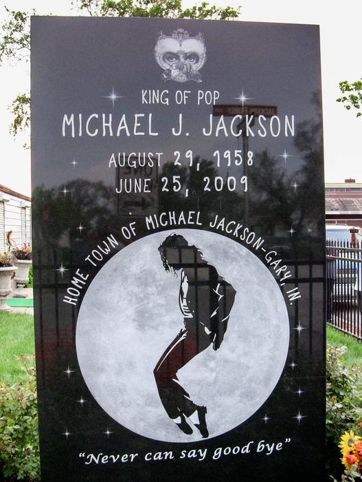 Vertical michael jackson Cemetery