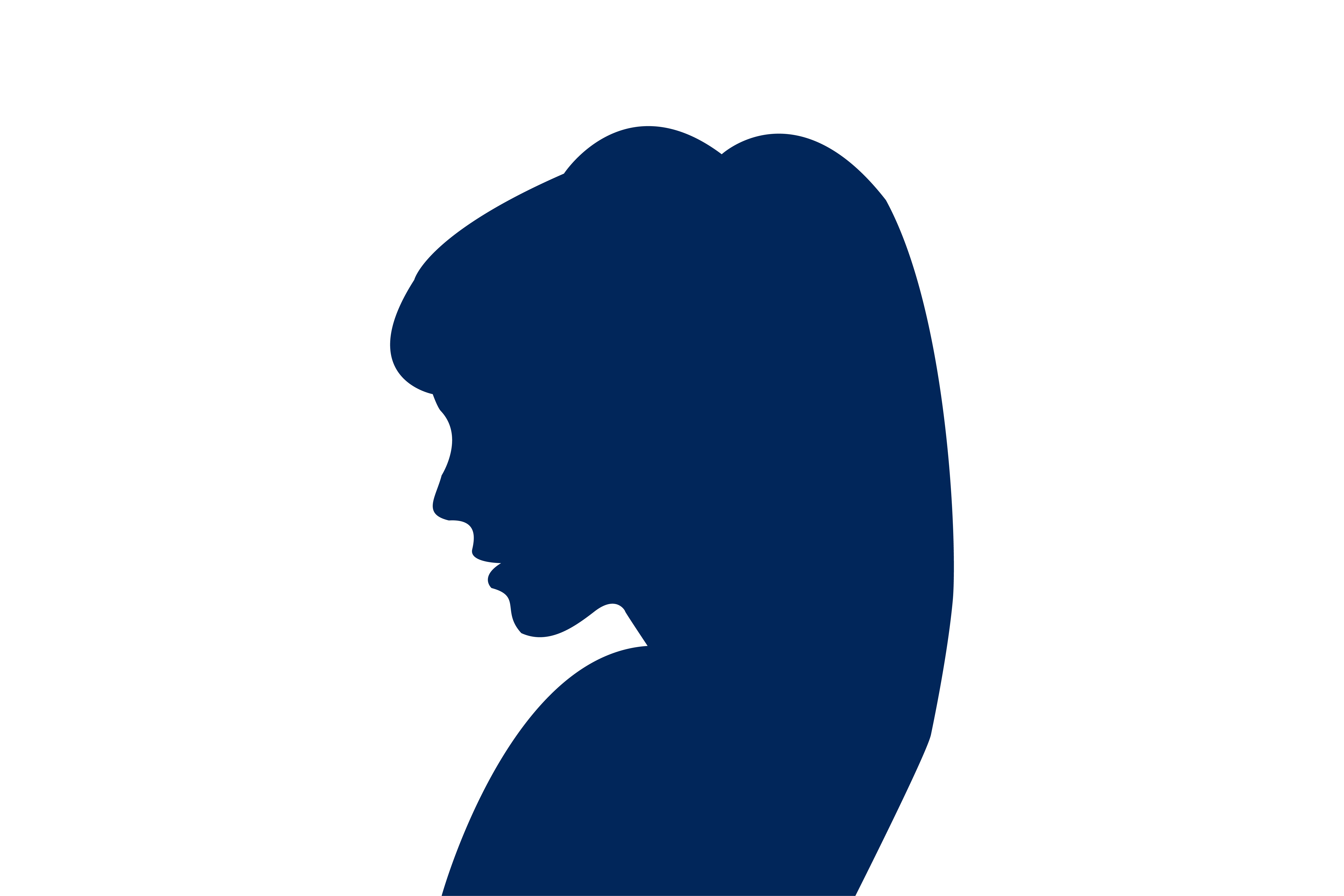 Women blue silhouette free image download