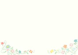 background flowers edge gracefully