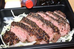 pink meat is delicious