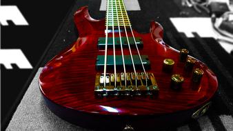 Sound Music Guitar red