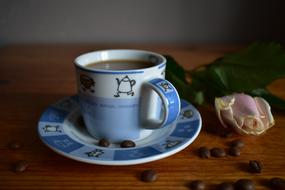 Nice mug of hot coffee