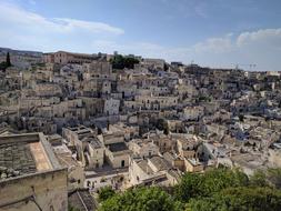 city under the blue sky