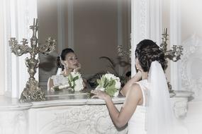 Bride Mirror Wedding