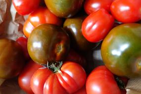 background of red vegetables