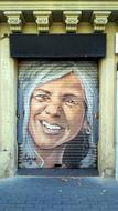 Graffiti Art of woman face