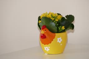 yellow flowers in a pretty vase