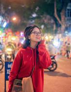 Vietnamese Cute Girl at street