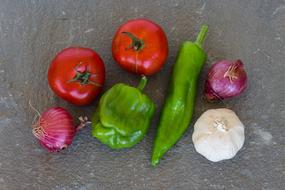 colorful delicious vegetables