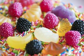 colorful Berries candies