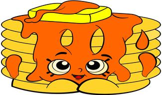 funny face pancake drawing