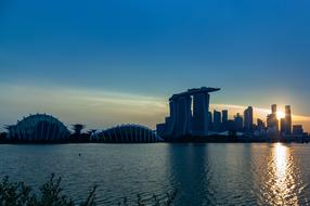 Singapore Skyline Sunset