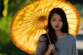 Umbrella Girl Outdoor blur