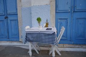 table by the House Door