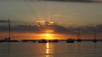 Abendstimmung Sea Evening Sky
