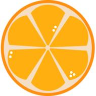 design of a delicious orange