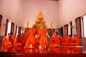 Buddhist Holy Day Monk Buddhism