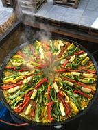 Vegetable dish in a skillet