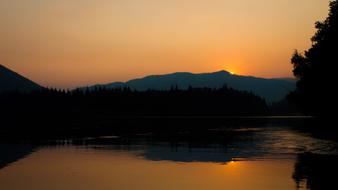 River Sunset Evening