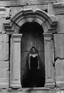 girl black altar ruins