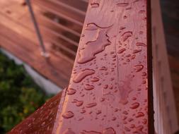 Wood Railing Water