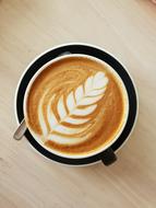 spikelet pattern in a coffee mug