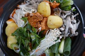 Tasty healthy vegetables on a plate
