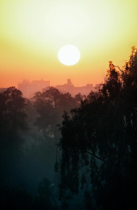 Sunset over Cairo City